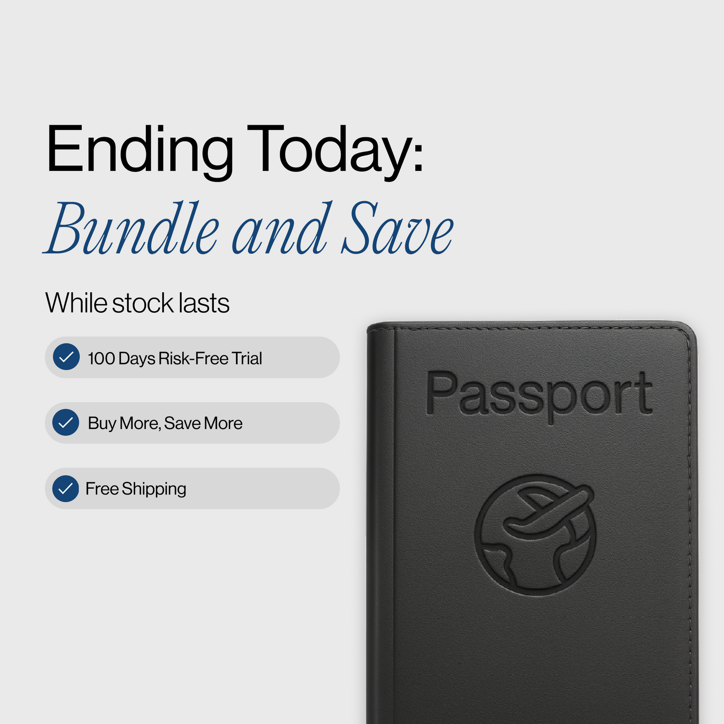 Trackable Passport Cover