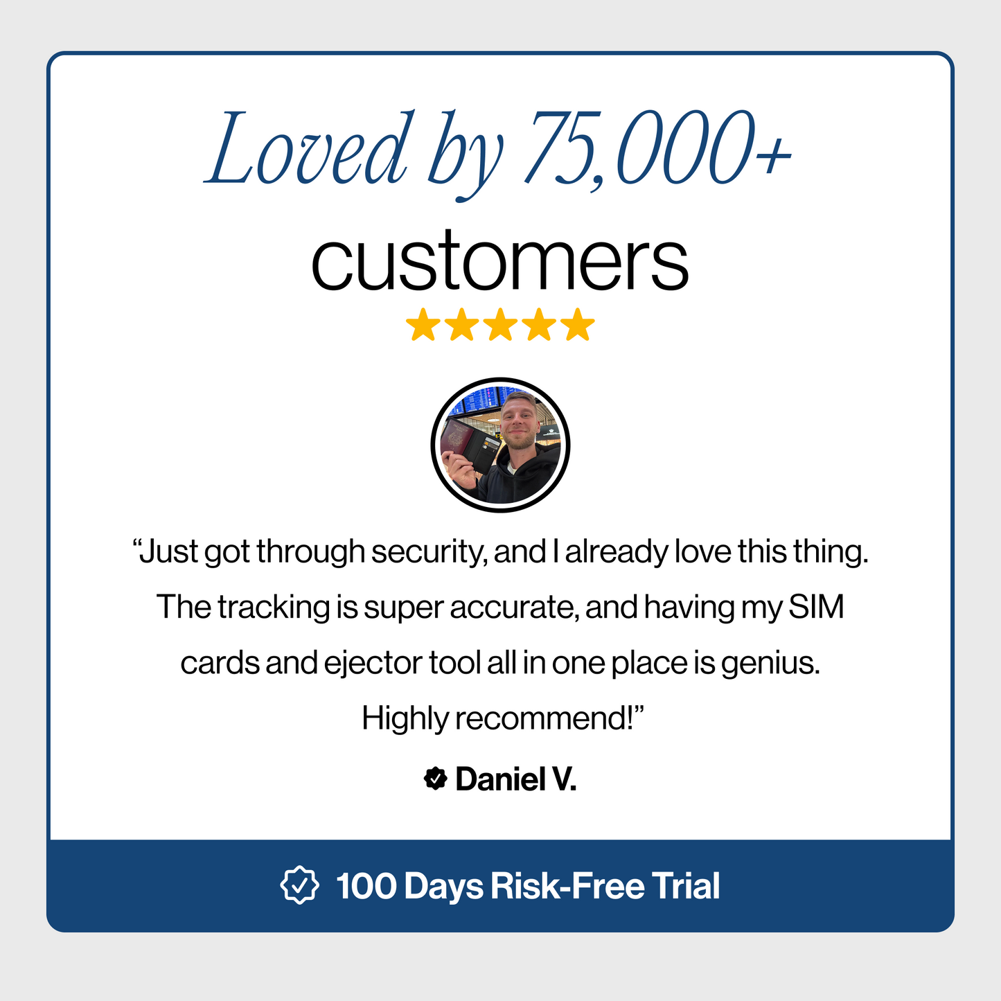 Trackable Passport Cover