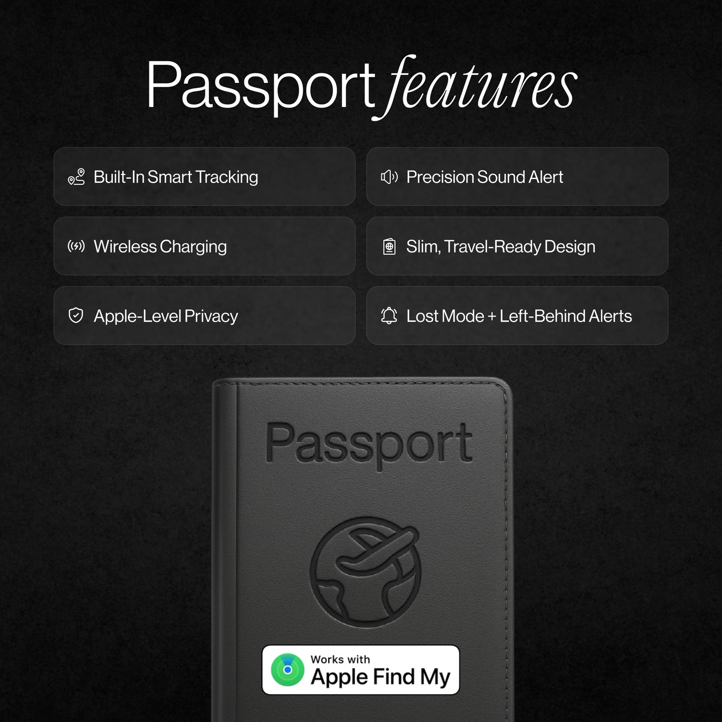 Trackable Passport Cover